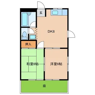 ハイツNARA【1階】の間取り
