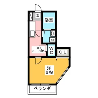 新井ビルローズハイツ【4階】の間取り