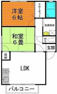 イーグル&バーディー館A棟【1階】の間取り