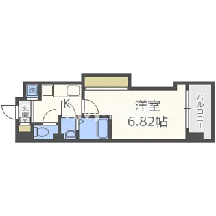 Luxe難波西II【2階】の間取り
