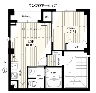 EAST WIN【4階】の間取り