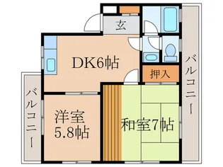 第2メゾン篠崎【3階】の間取り