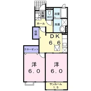 アドリアーノ【1階】の間取り