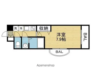 Luxe森之宮【11階】の間取り