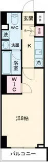 ルクレ高円寺アジールコート【2階】の間取り