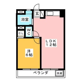 須賀ハイツ【1階】の間取り