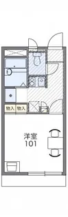 レオパレス池垣【1階】の間取り