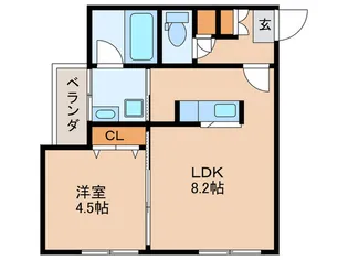 テングッド城西【3階】の間取り