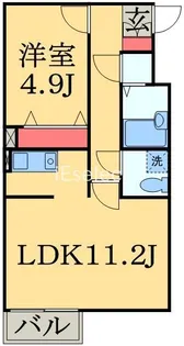 カムフォート登戸III【3階】の間取り