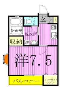 ル・ソレイユII【1階】の間取り