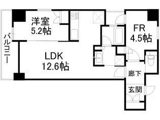 SOHO烏丸【6階】の間取り