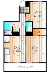 エザンス【3階】の間取り