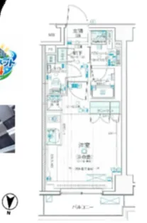 デュオステージ武蔵関【3階】の間取り