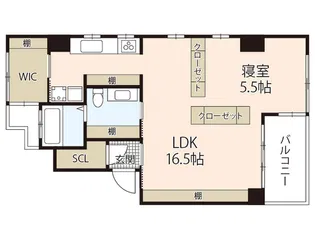 九軒町木村BLDG【3階】の間取り