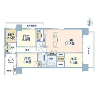 イニシア門前仲町ローレルコート【3階】の間取り