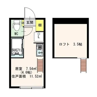グランコンフォール中野II【2階】の間取り