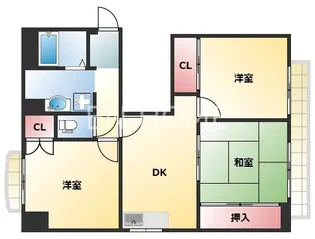 シャトー大鉄【8階】の間取り