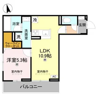 Cube Plage【3階】の間取り