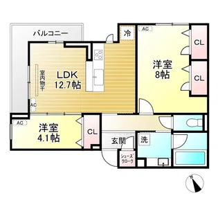 CASA de MaNa 吉祥寺【2階】の間取り
