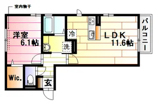 ペニーレイン【1階】の間取り