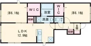 シェリハウス【1階】の間取り