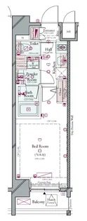 コンシェリア新宿 HILLSIDE SQUARE【2階】の間取り