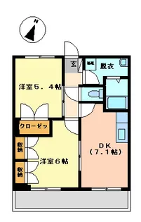 メイプルガーデン愛野【1階】の間取り