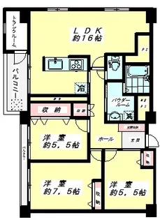 パシフィック中野【6階】の間取り