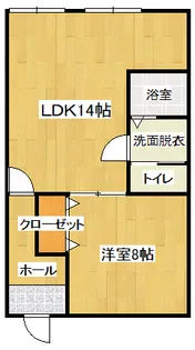 イーストハイツ・ロック【1階】の間取り