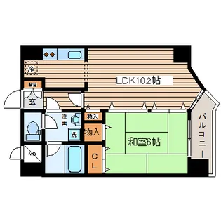 カルロ北目【8階】の間取り