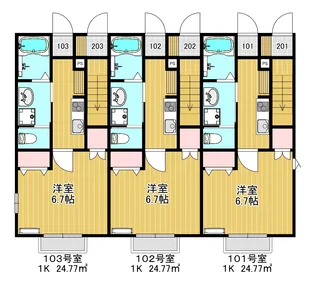 Benefit旭ヶ丘【1階】の間取り