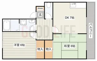 兵庫県加東市下滝野4【アパート】の間取り