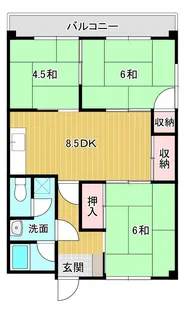 泰平ビルコーポ【2階】の間取り