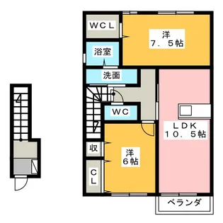 センチュリー3【2階】の間取り