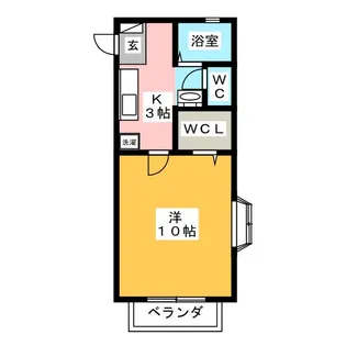 カーサ アクトレスA【1階】の間取り