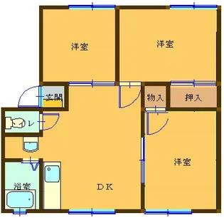 ビーハイブハイツI【2階】の間取り