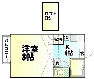 第2プリンスハイツ【1階】の間取り