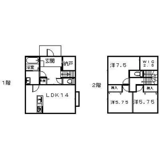 静岡県浜松市中央区佐鳴台1【一戸建】の間取り