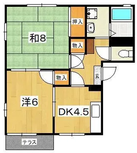 ドミパストラル【1階】の間取り