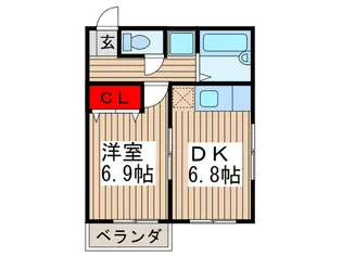 リモージュ三井【2階】の間取り