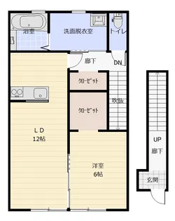 クオンタム筒井IV【2階】の間取り