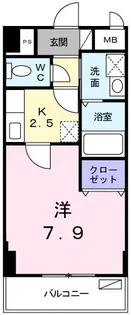 フラットワン【2階】の間取り