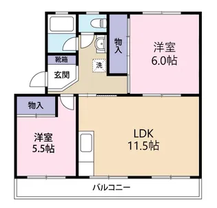 レジデンスBisyo【3階】の間取り