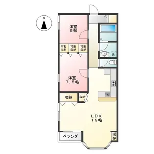 メイプルガーデン【2階】の間取り
