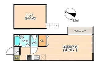 エレガンテ大濠西III【2階】の間取り