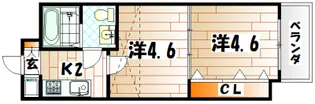 福岡県北九州市小倉北区京町4【マンション】の間取り