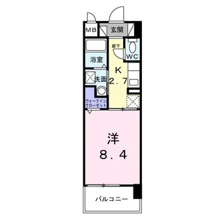 サンリット 牧志【7階】の間取り
