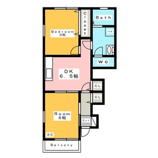 リブレアヒルズ A館【1階】の間取り