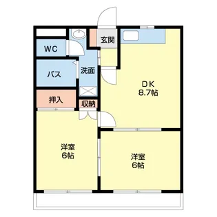 サンシャトレーン【1階】の間取り