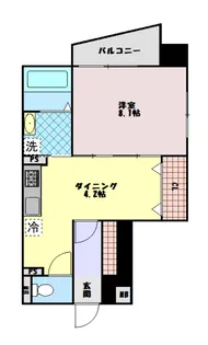 宮城県仙台市若林区木ノ下2【マンション】の間取り